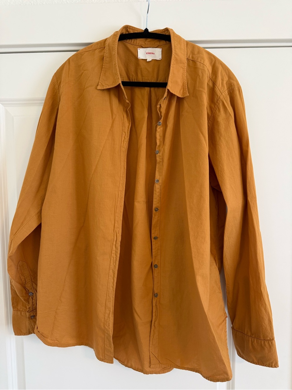 XíRena Button-Up Shirt in Mustard